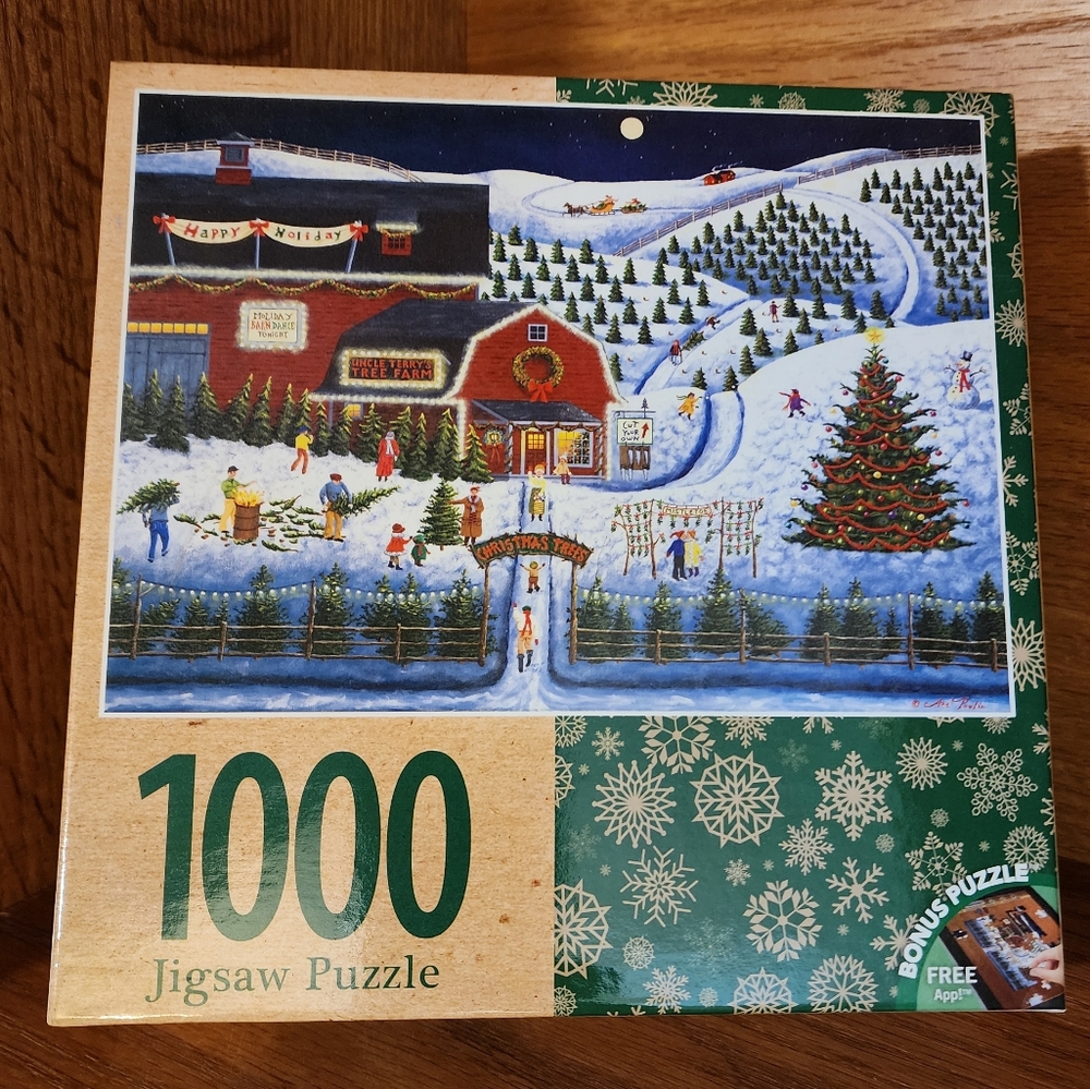 Masterpieces Puzzle Co. Moonlit Evergreens 1000 Pieces 26.75" x 19.25" Jigsaw